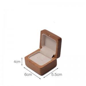 2023 Classic Elegant Vintage Luxury double ring box custom Jewelry packaging box